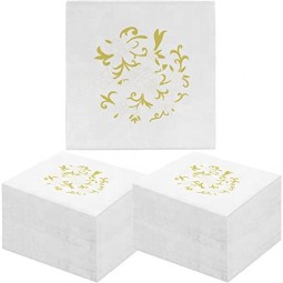 纸餐巾工厂-可定制LOGO鸡尾酒会婚宴