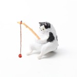 Cat Figurine Supplier - Artistic Fishing Cat Garden Decor