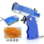 Rubber Band Gun Supplier - Keychain 60 Rubber Bands