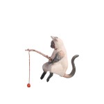 Handcrafted Statue Factory - Fishing Cat Garden Home Decor