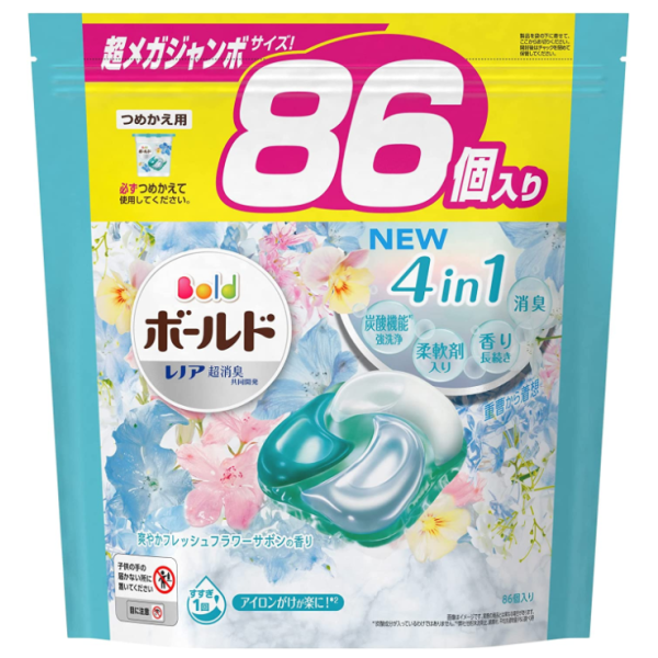 洗衣球工厂-宝洁4D86粒强效清洁