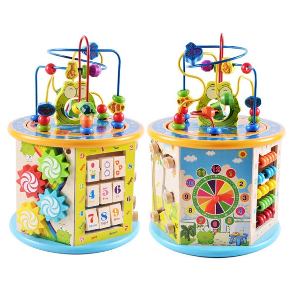 木质拼图厂家 - 大型多功能串珠宝箱