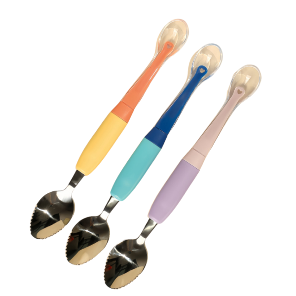 婴儿碗套装厂家 - 吸盘弯头训练勺