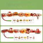 教育玩具生产厂家 - 安全木质毛毛虫绳游戏