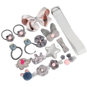 发饰厂家 - 婴儿头饰织物夹