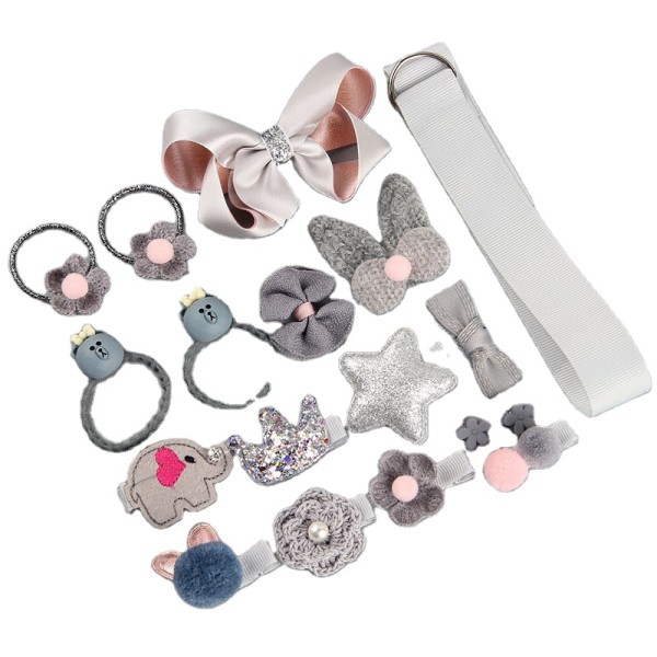 发饰厂家 - 婴儿头饰织物夹