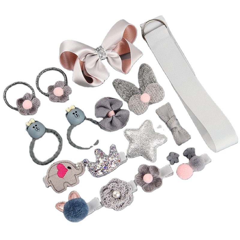 发饰厂家 - 婴儿头饰织物夹