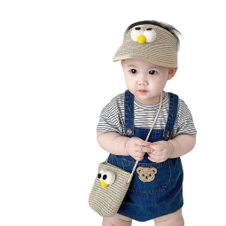 儿童太阳帽厂家 - 水果印花轻量渔夫