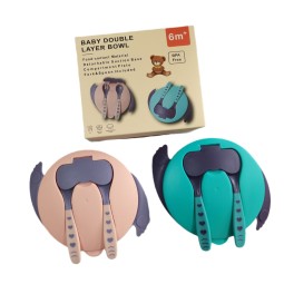 婴儿餐具套装生产厂家 - 3件耐热食品级