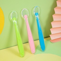 婴儿食品勺生产厂家 - 新款不锈钢双头