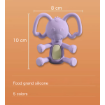 婴儿磨牙器生产厂家 - 无BPA动物大象形状