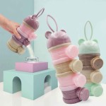 婴儿食品储存盒厂家 - 3-4层熊款便携