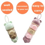 婴儿食品储存盒厂家 - 3-4层熊款便携