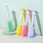 婴儿奶瓶刷生产厂家 - 环保硅胶长柄