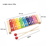 木琴生产厂家 - 8音阶木制八度打击乐器