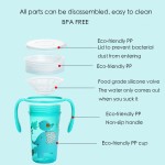 婴儿饮水杯厂家 - 300ml 360度液体硅胶