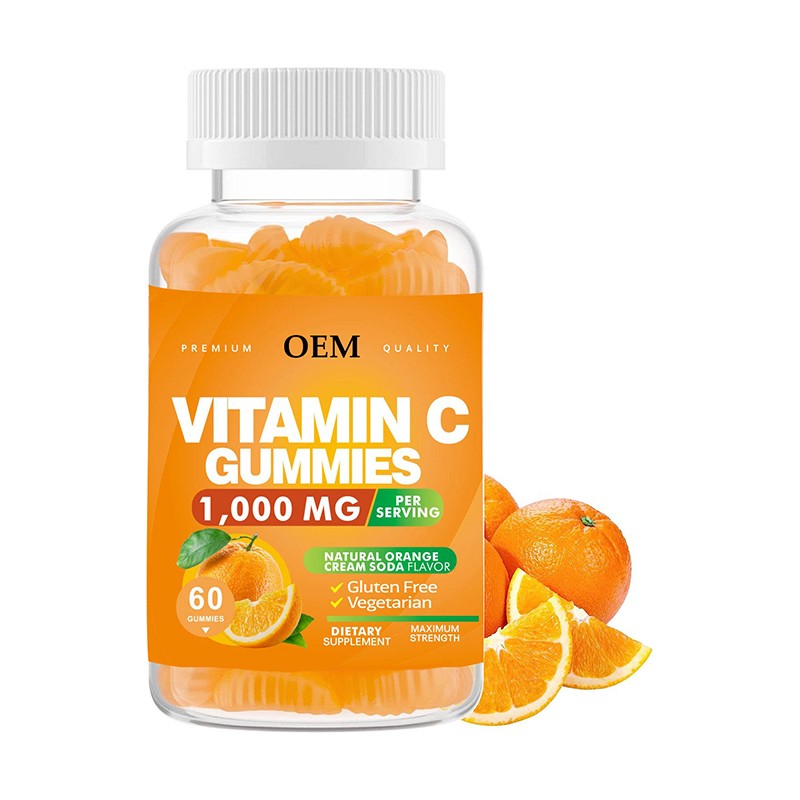 Immune Support OEM 1000mg Vitamin C Gummies for Adults Kids