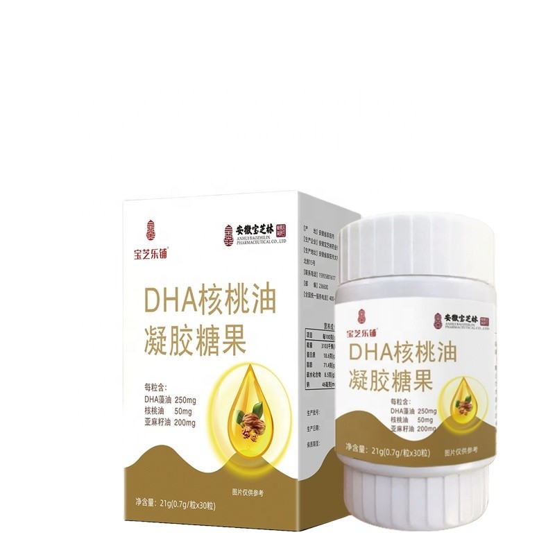 OEM/ODM DHA Algal Oil and Walnut Oil Gel Candy Plant Extract Category