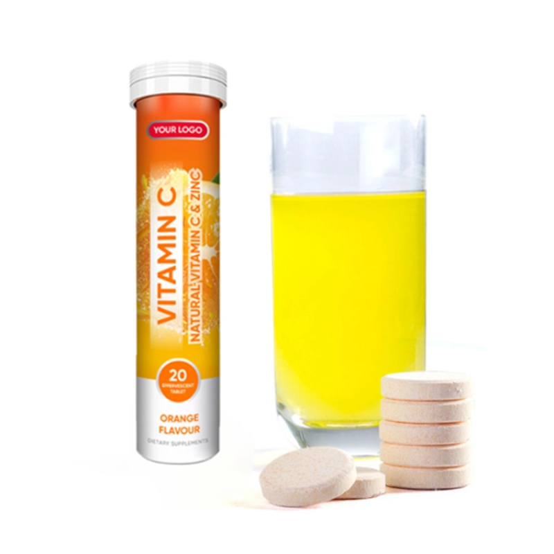 Private Label Effervescent Tablets Supplement Vitamin C Effervescent Tablet 1000mg