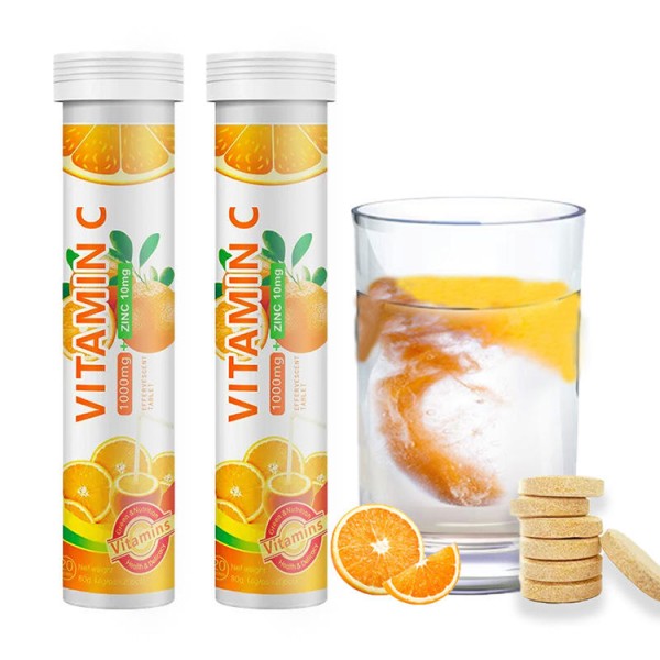 Nutrition Supplement Private Label Effervescent Tablets Vitamin C Tablets