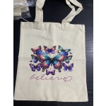 购物袋厂家 - 热转印棉质蝴蝶