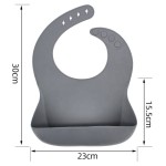 婴儿硅胶围兜厂家 - 跨境防水儿童围兜