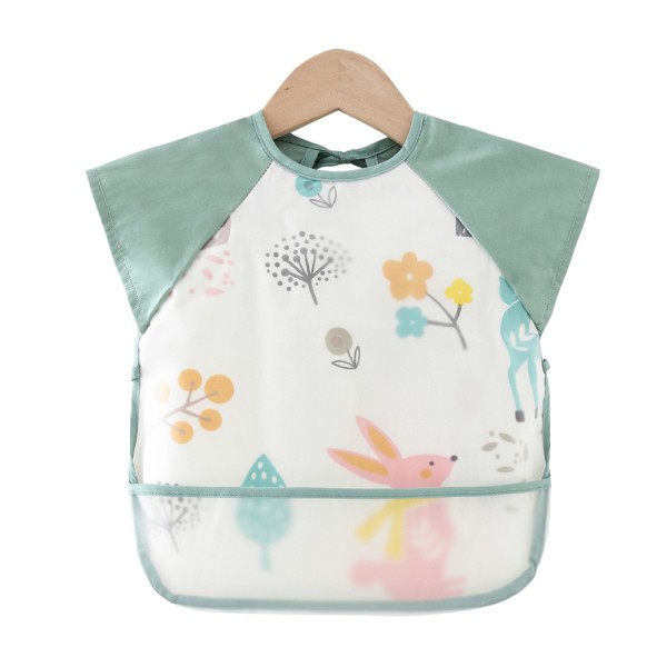 儿童围裙围兜生产厂家 - 防水三角巾短袖