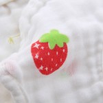 婴儿棉质围兜生产厂家 - 花朵形状8层纱巾