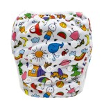 婴儿游泳裤生产厂家 - 可重复使用按扣可调布质