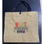 黄麻袋厂家 - 空白粗麻布纽扣锁热转