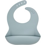 婴儿硅胶围兜厂家 - 跨境防水儿童围兜