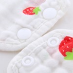 婴儿棉质围兜生产厂家 - 花朵形状8层纱巾