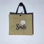 黄麻袋厂家 - 空白粗麻布纽扣锁热转