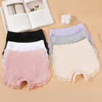 女孩安全裤厂家 - 夏季棉质蕾丝边