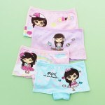 女孩内裤生产厂家 - 卡通平角4包装柔软