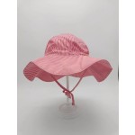 防晒帽厂家 - 条纹桶帽宽边