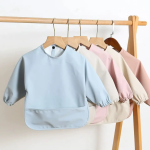 婴儿围兜厂家 - 2024热销长袖口袋