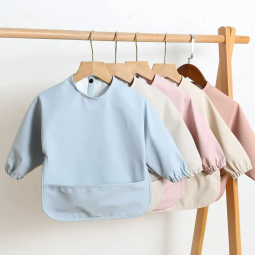 Baby Bib Manufacturer - Customized Color PU Polyester Long