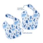 婴儿三角巾围兜厂家 - 高品质定制Logo可洗