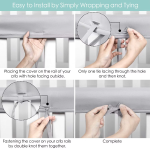 婴儿床护栏套生产厂家 - 3件磨牙边绒布可逆