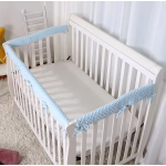 婴儿床护栏套生产厂家 - 3件磨牙边绒布可逆