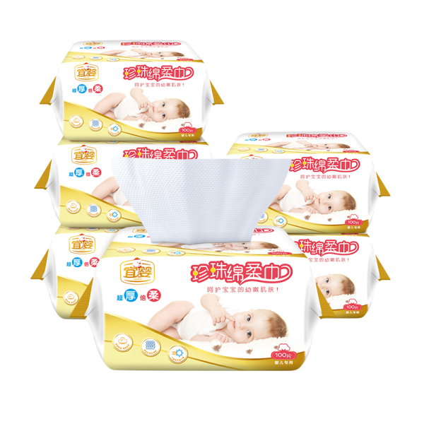 清洁湿巾工厂-可定制日常用柔软棉干湿两用