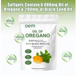 WELLBODY OEM/ODM Food Supplement Oil of Oregano Softgels With Black Seed Oil Oregano Oil Capsules Immune Booster