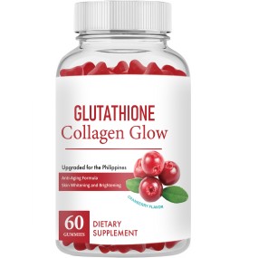 WELLBODY Cranberry Original Skin Whitening Collagen Glutathione Gummies Antioxidant Tonic Supplement for Glowing Skin