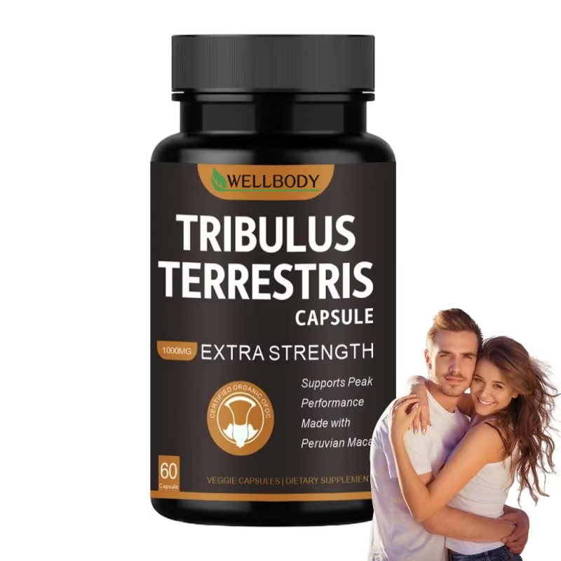 WELLBODY Private Label Factory Supply Tribulus Terrestris Capsules for Men and Women Last Longer Energy Support 1000mg