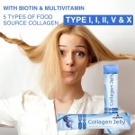 AegleWell Adult Marine Collagen Jelly Stick Complex Vitamins & Minerals Improve Hair Skin Nails Joints Health