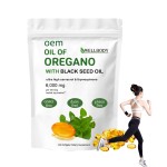 WELLBODY OEM/ODM Food Supplement Oil of Oregano Softgels With Black Seed Oil Oregano Oil Capsules Immune Booster