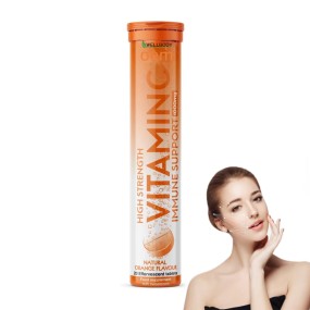 Wellbody泡腾片制造商维生素C补充私人标签维生素C泡腾片