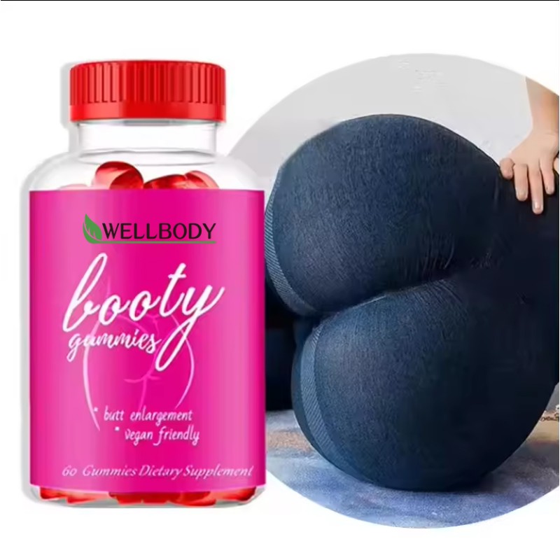 Wellbody OEM/ODM Private Brand Wholesale Price 100% Natural Big Butt Enhancement Hip Shape Booty Gummies