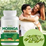 WELLBODY Private Label Factory Supply High Organic Natural 100% Organic Moringa Capsules Powder Bulk Organic Moringa Capsules